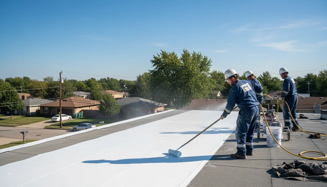 Commercial roof coating in Groom, TX near me